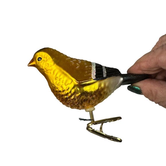 Vintage 2 Glass 1 foam Christmas Birds clip-On Bird - Lot Of 3- Nice Cond! - Picture 6 of 12